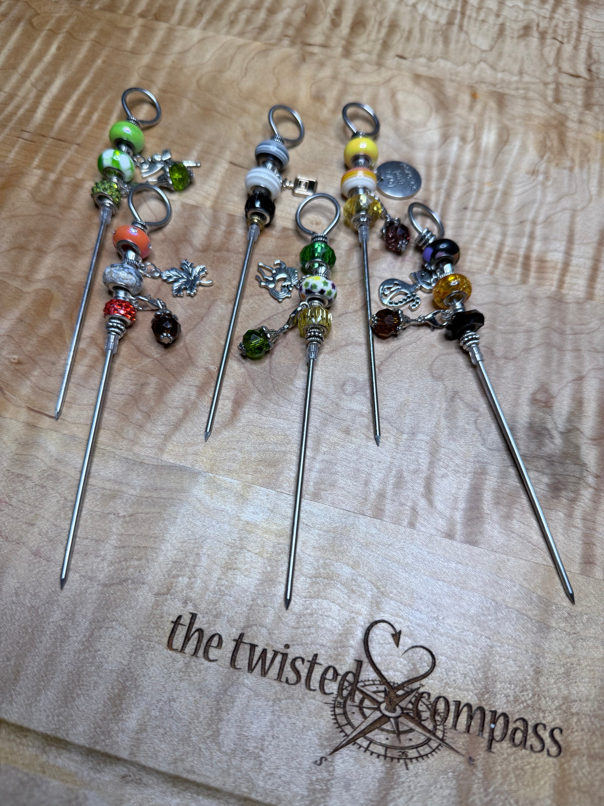 Handcrafted Beaded Cake Testers & Appetizer Skewers